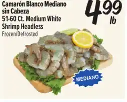 El Super Fresh 51-60Ct. Medium WhiteShrimp Headless offer