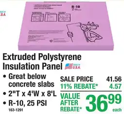 Menards Extruded Polystyrene Insulation Panel offer