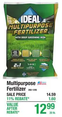 Menards Multipurpose Fertilizer offer
