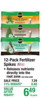 Menards 12-Pack Fertilizer Spikes offer