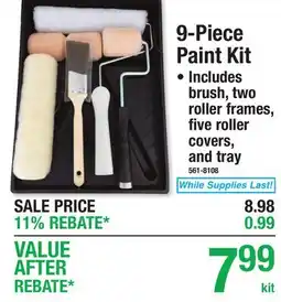 Menards 9-Piece Paint Kit offer