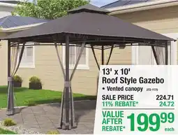 Menards 13' x 10' Roof Style Gazebo offer