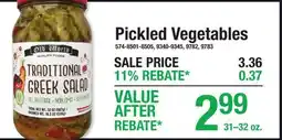 Menards Pickled Vegetables offer