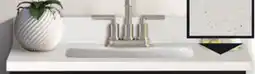 Menards White Sintered Stone Vanity Top offer