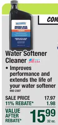 Menards Water Softener Cleaner offer