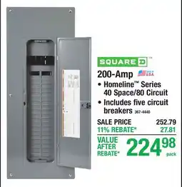 Menards LOAD CENTER VALUE PACKS 200-Amp offer