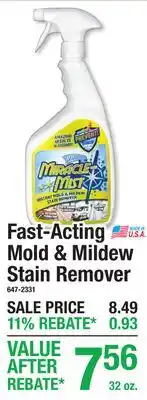 Menards Fast-Acting Mold & Mildew Stain Remover offer
