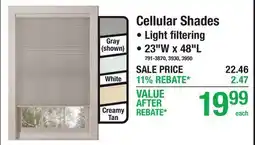 Menards Cellular Shades offer