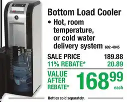 Menards Vitapur WATER FILTERING & COOLING Bottom Load Cooler offer