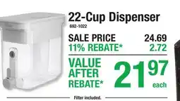 Menards 22-Cup Dispenser offer