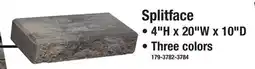Menards Retaining Wall Blocks Splitface offer