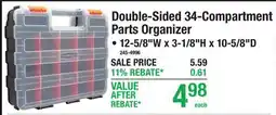 Menards Double-Sided 34-Compartment Parts Organizer offer