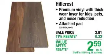 Menards Hillcrest offer