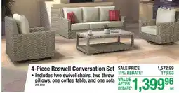 Menards 4-Piece Roswell Conversation Set offer