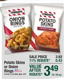 Menards Potato Skins or Onion Rings offer