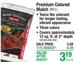 Menards Premium Colored Mulch offer