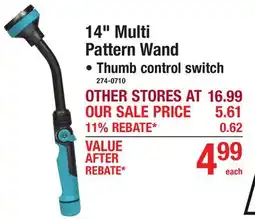 Menards 14 Multi Pattern Wand offer