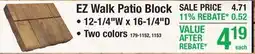 Menards EZ Walk Patio Block offer