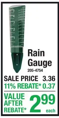 Menards Rain Gauge offer