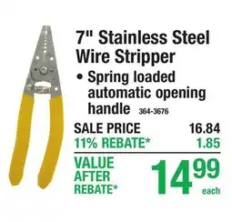 Menards 7 Stainless Steel Wire Stripper offer