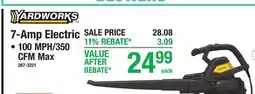 Menards YARDWORKS 7-Amp Electric offer