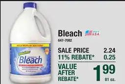 Menards Bleach offer