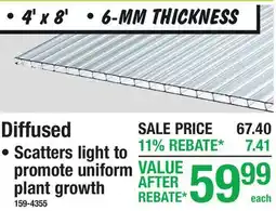 Menards Roof Panels Diffused offer