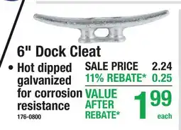 Menards 6 Dock Cleat offer