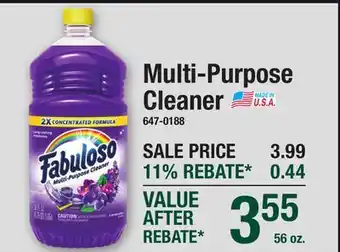 Menards Multi-Purpose Cleaner offer