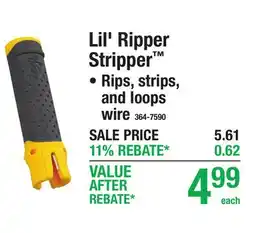 Menards Lil' Ripper Stripper offer