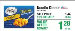 Menards Noodle Dinner offer