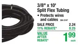 Menards 3/8 x 10' Split Flex Tubing offer