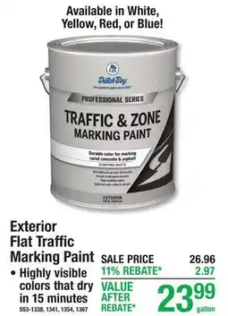 Menards Exterior Flat Traffic Marking Paint offer