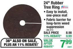 Menards 24 Rubber Tree Ring offer
