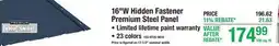 Menards STEEL ROOFING 16W Hidden Fastener Premium Steel Panel offer