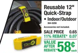 Menards Reusable 12 Quick-Strap offer