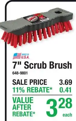 Menards 7 Scrub Brush offer