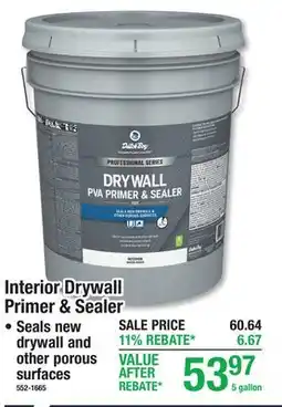 Menards Interior Drywall Primer & Sealer offer
