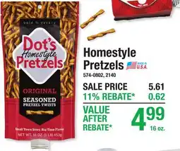 Menards Homestyle Pretzels offer