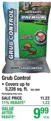 Menards Grub Control offer