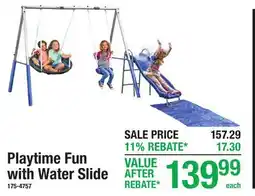Menards Playtime Fun with Water Slide offer