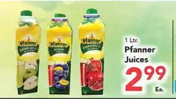 Eurofresh Market Pfanner Juices offer