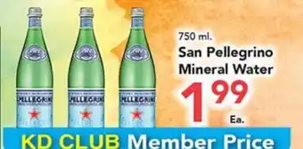 Eurofresh Market 750 ml. San Pellegrino Mineral Water offer