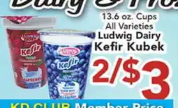 Eurofresh Market All Varieties Ludwig Dairy Kefir Kubek offer