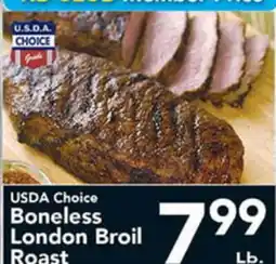 Eurofresh Market USDA Choice Boneless London Broil Roast offer