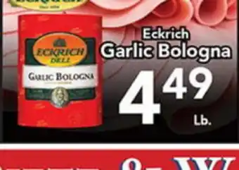 Eurofresh Market Eckrich Garlic Bologna offer