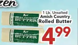Eurofresh Market 1 Lb. Unsalted Amish Country Rolled Butter offer