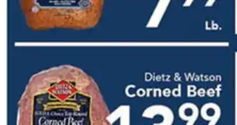 Eurofresh Market Dietz & Watson Corned Beef offer