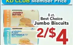 Eurofresh Market 8 ct. Best Choice Jumbo Biscuits offer