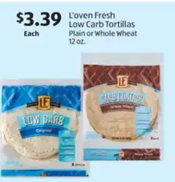 Aldi L'oven Fresh Low Carb Tortillas offer